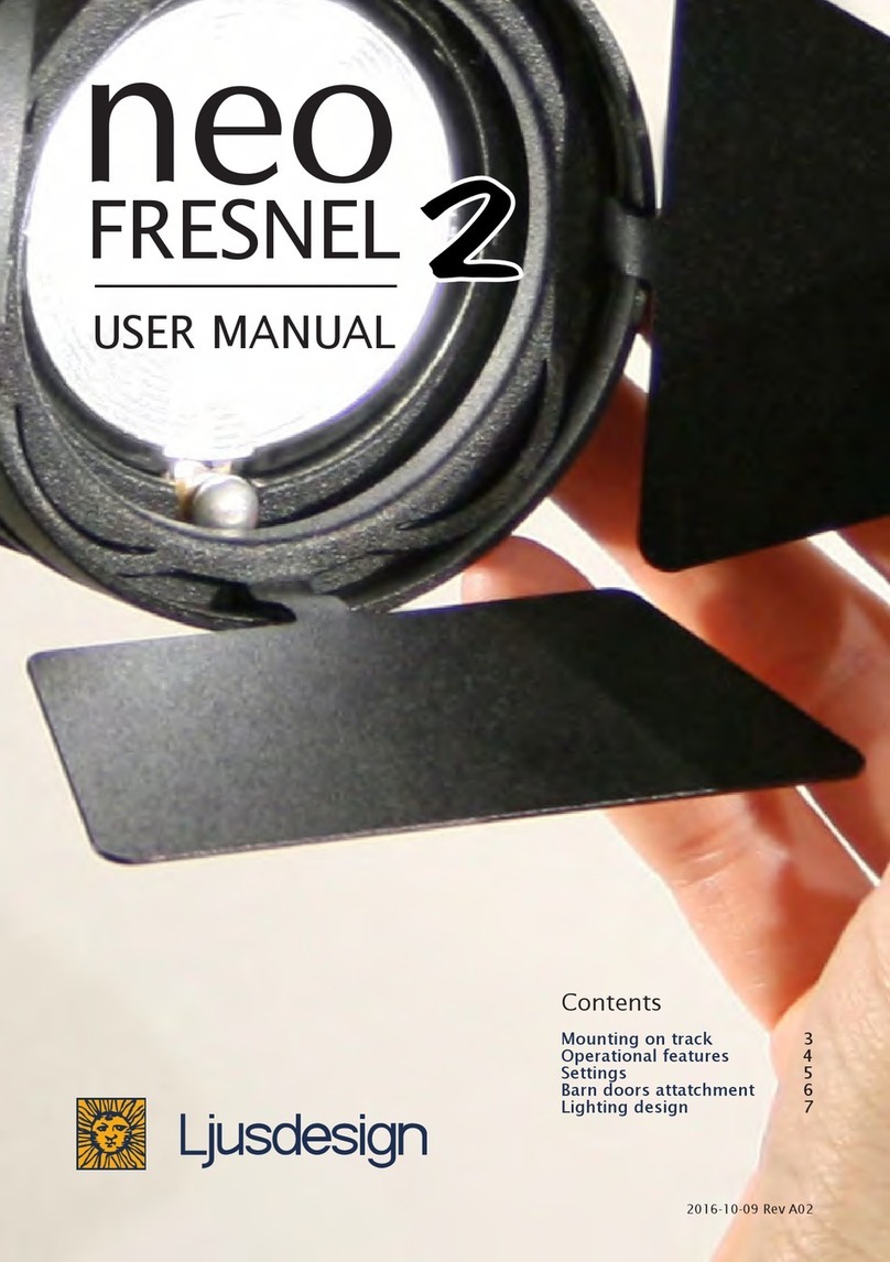 Ljusdesign neo FRESNEL 2 user manual