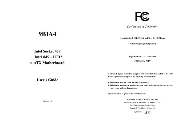 CHAINTECH 9BIA4 User manual