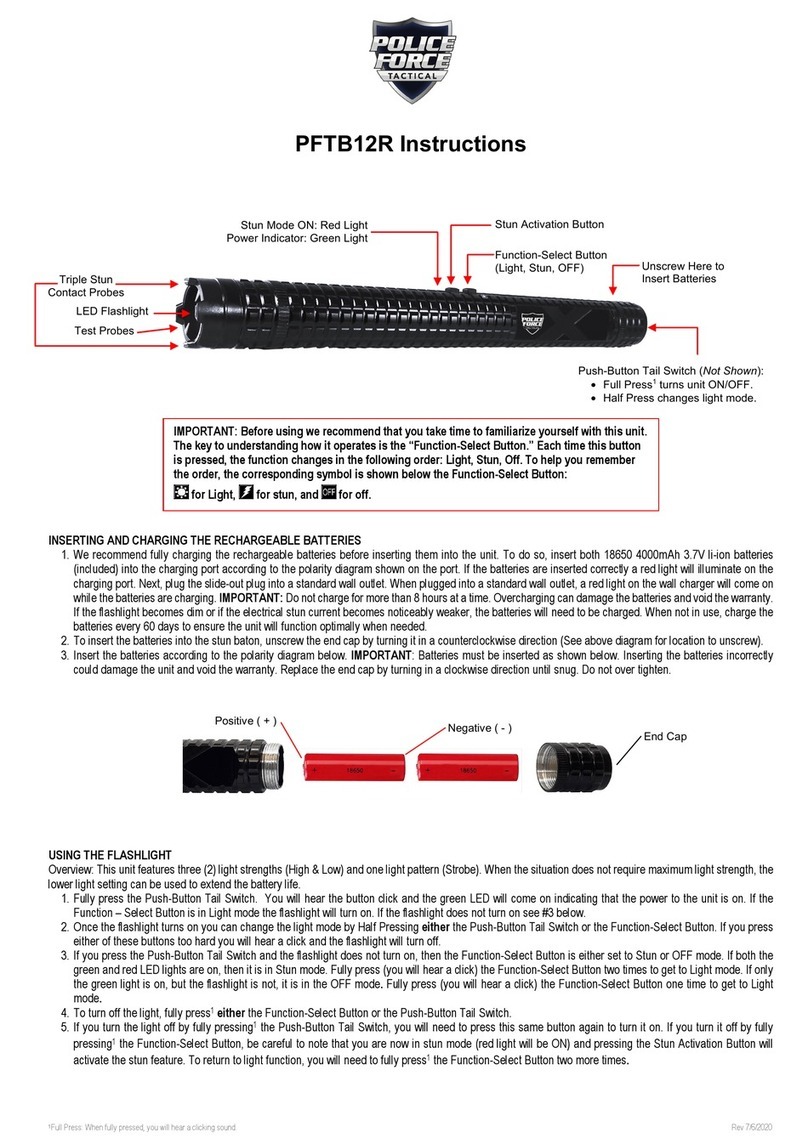 Police Force PFTB12R User manual