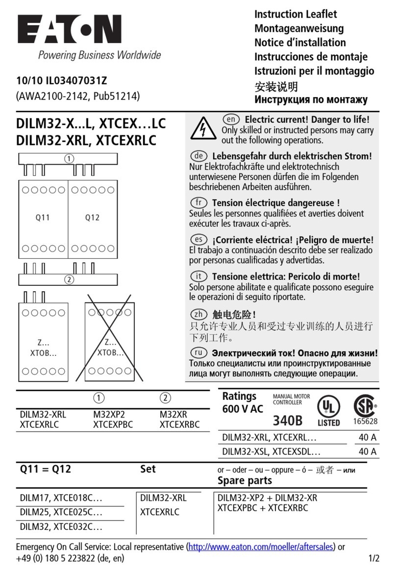 Eaton DILM32-X L Series Manual