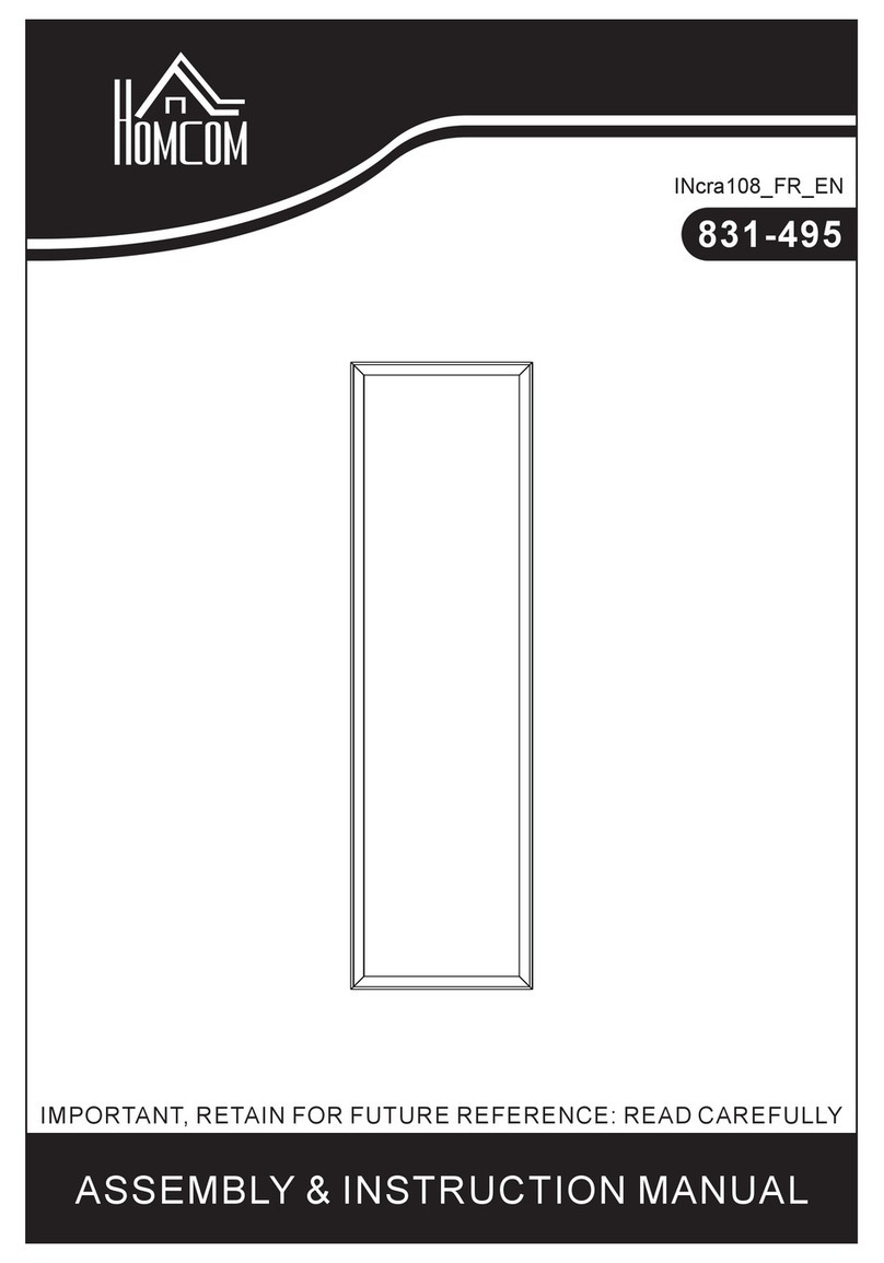 HOMCOM 831-495 Installation guide HOMCOM 831-495 Installation guide