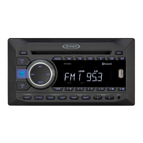 Jensen JWM452 Installation instructions