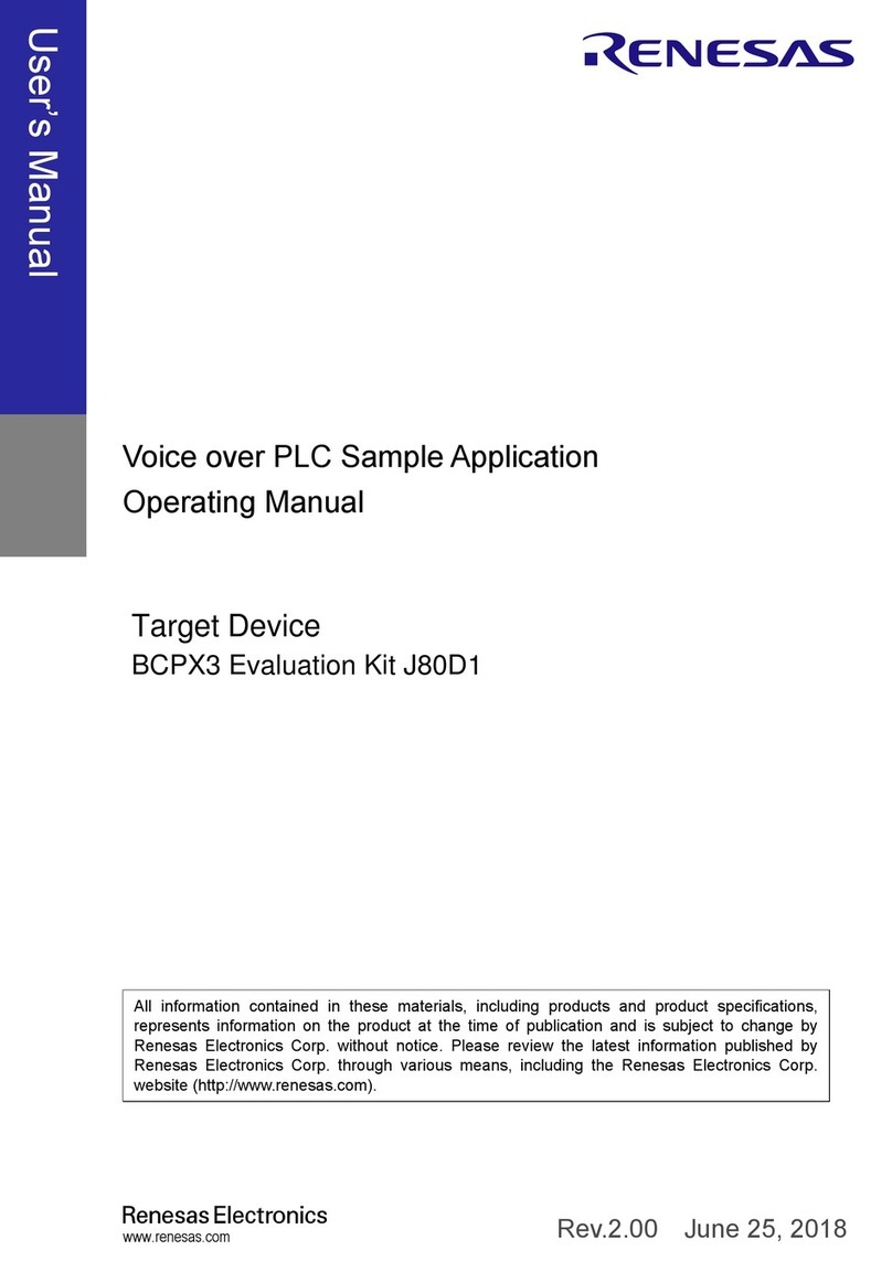 Renesas J80D1 User manual