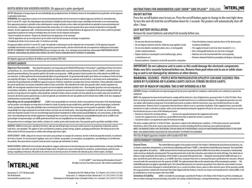Interline 38603555 instructions