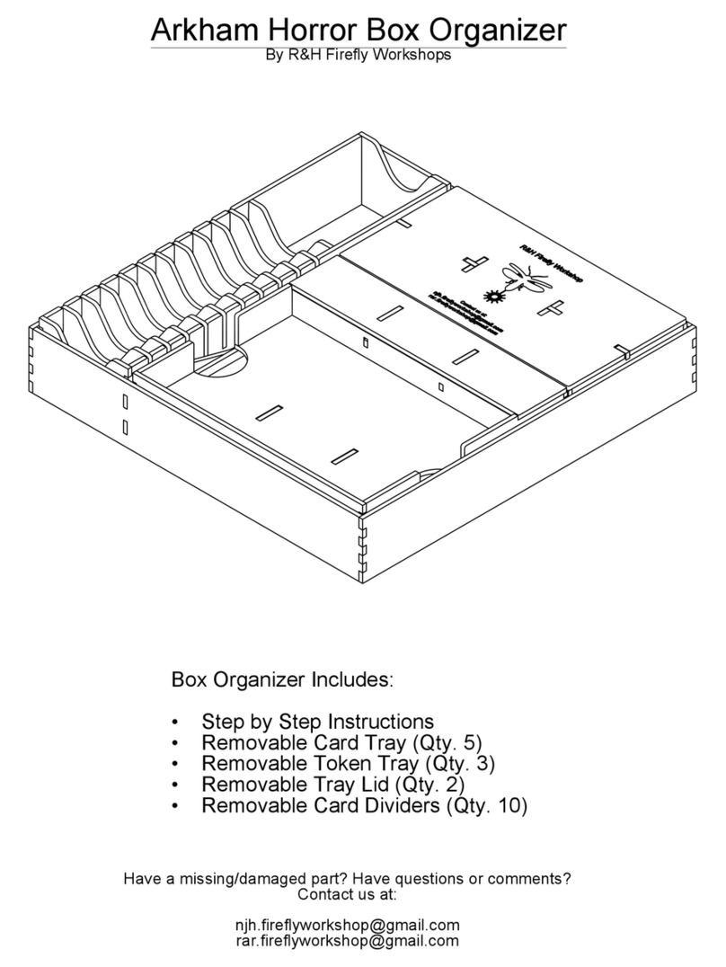 R&H Arkham Horror Box Organizer Assembly instructions