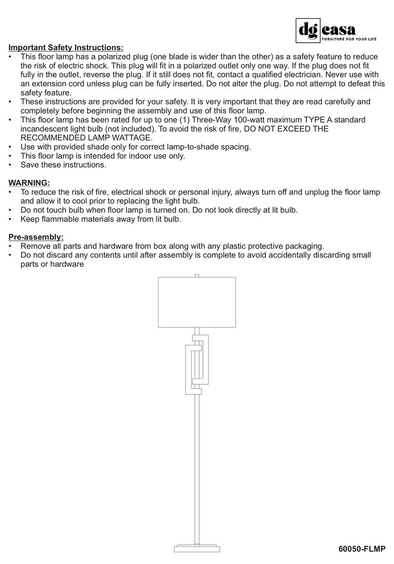 dg casa 60050-FLMP Assembly instruction