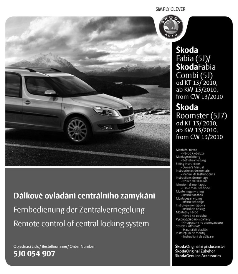 Skoda 5J0 054 907 owner's manual