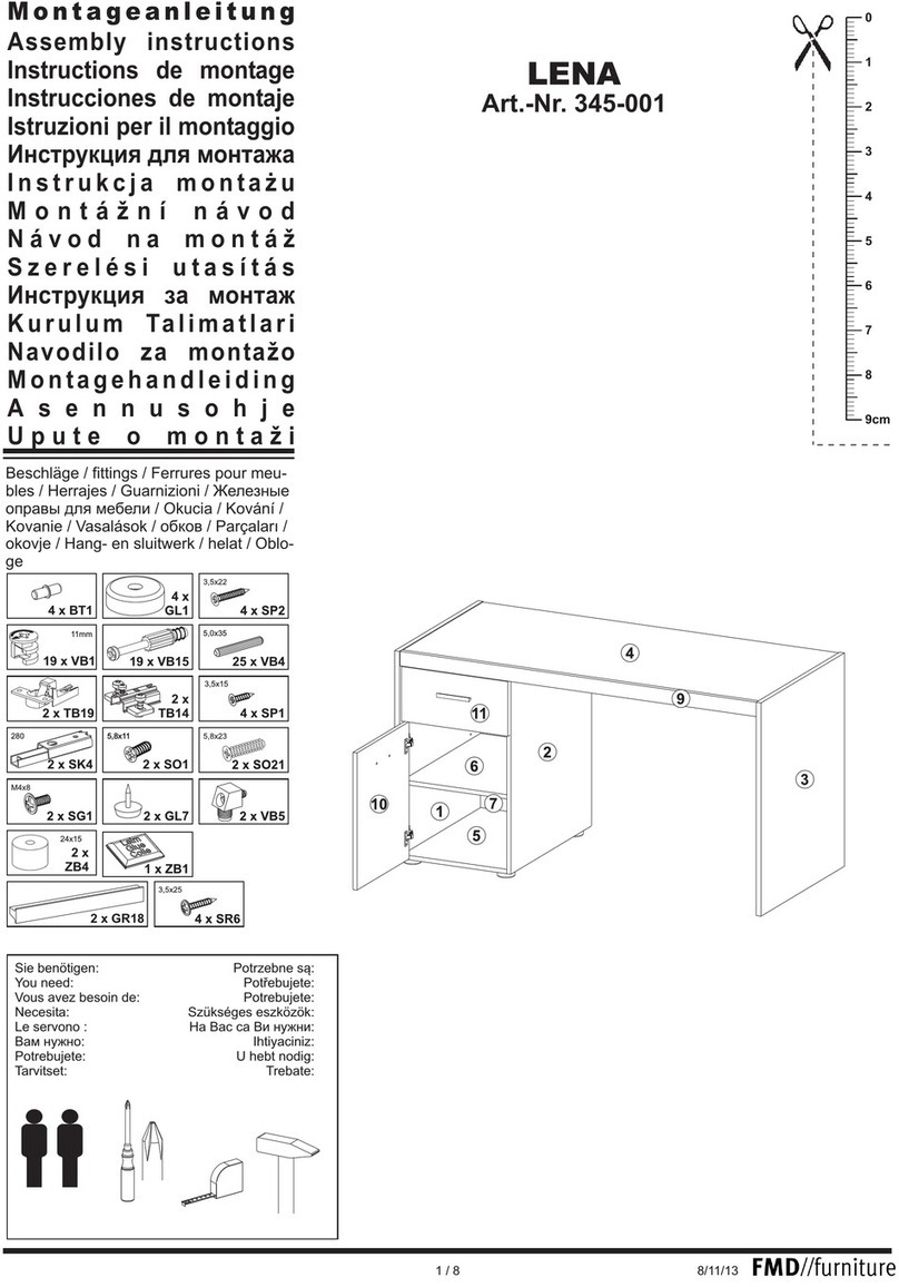 FMD Furniture LENA 345-001 Assembly instructions