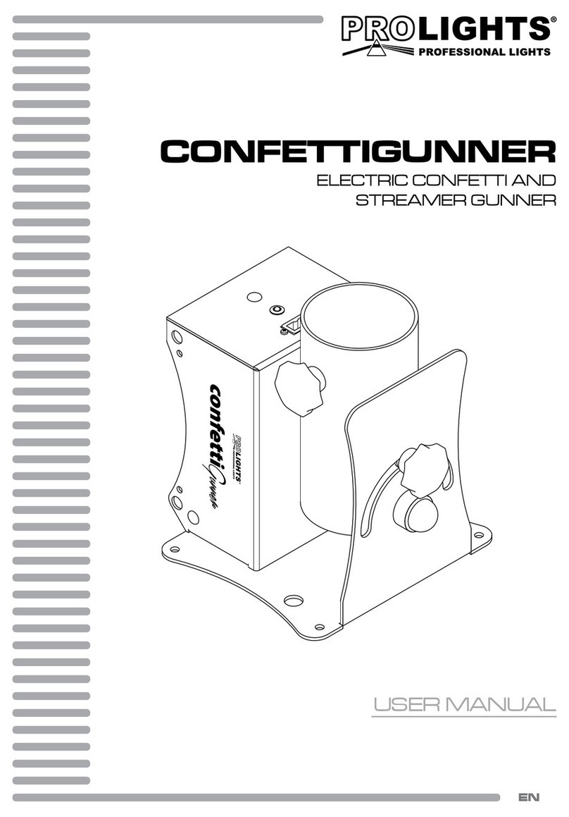 ProLights CONFETTIGUNNER User manual