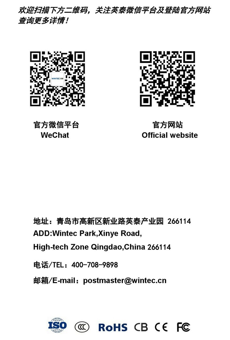 Wintec Anypos600 quick start guide