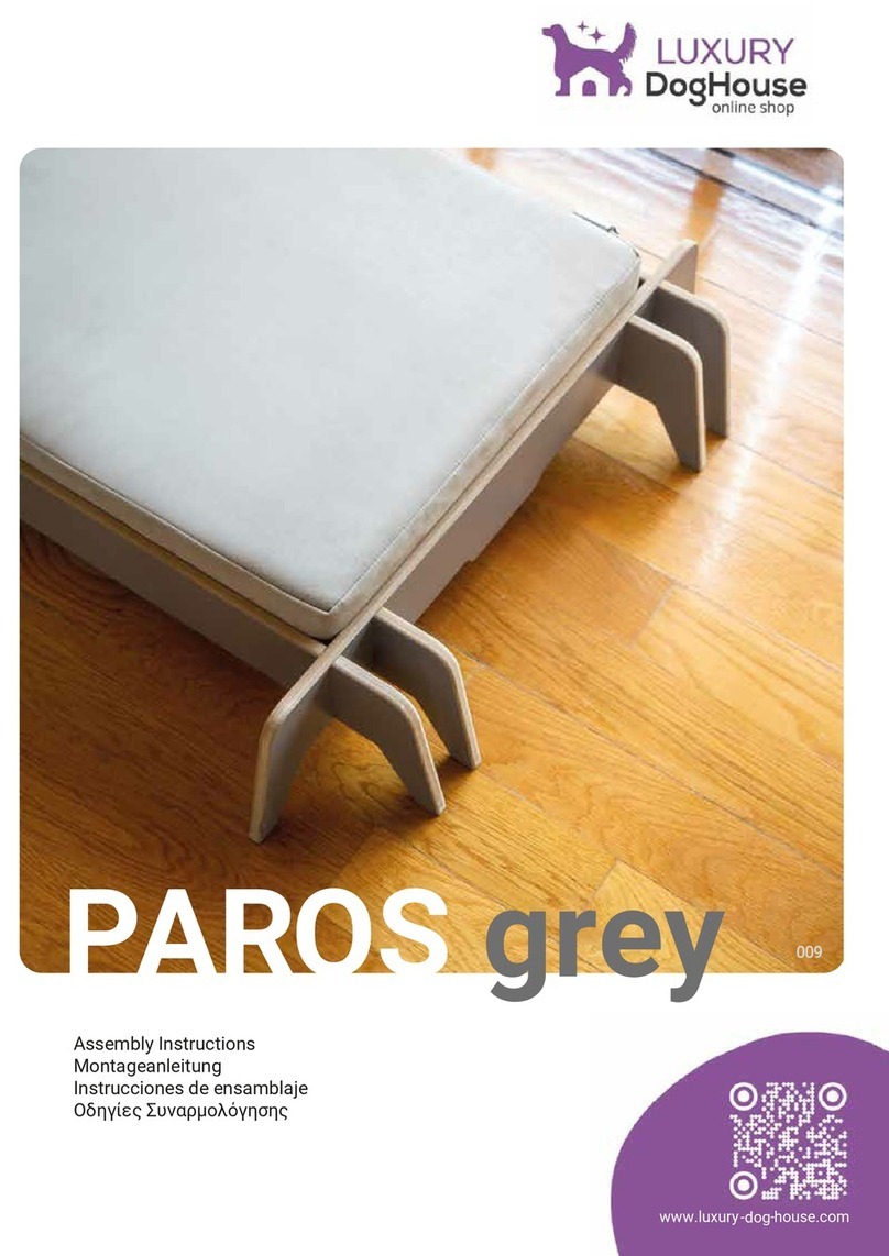 LUXURY DogHouse PAROS grey Assembly instructions
