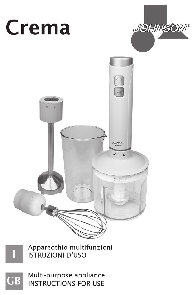 Johnson Crema User manual Johnson Crema User manual