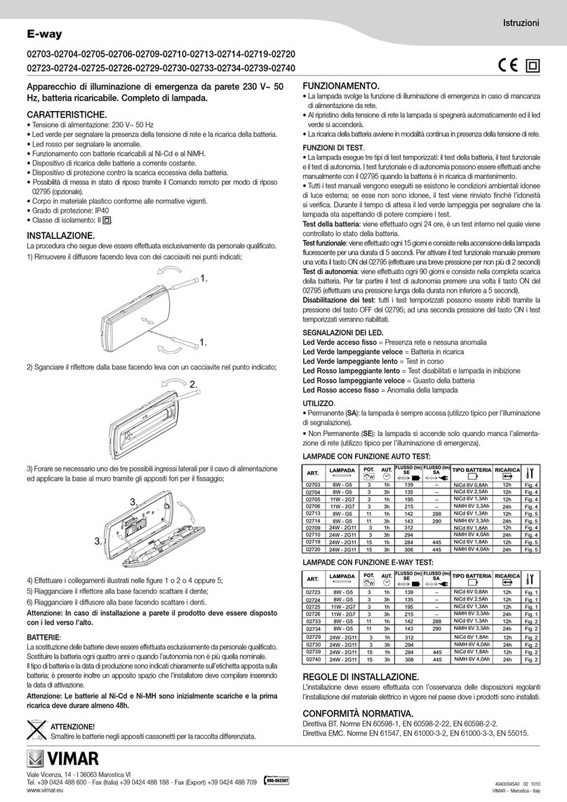 Vimar E-way 02703 User manual
