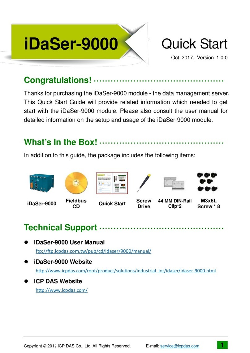 ICP DAS USA iDaSer-9000 User manual ICP DAS USA iDaSer-9000 User manual