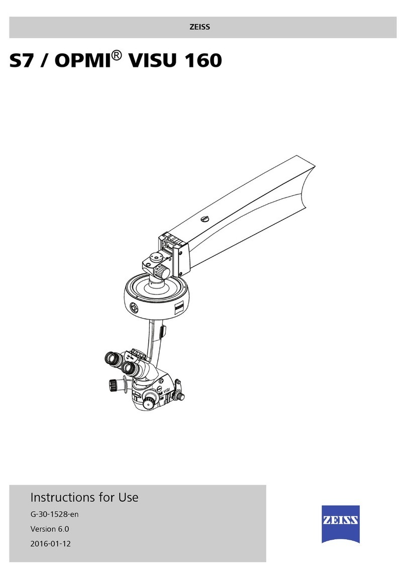 Zeiss S7 / OPMI VISU 160 Instructions for use