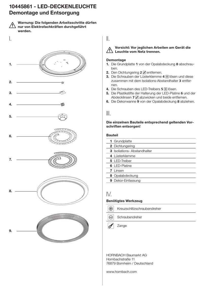 Hornbach 10445861 Disassembly manual