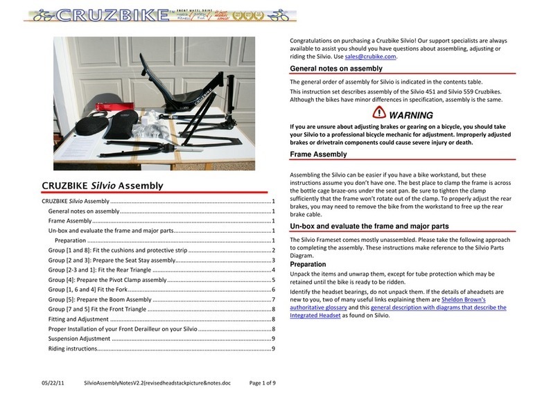 CRUZBIKE Silvio Assembly
