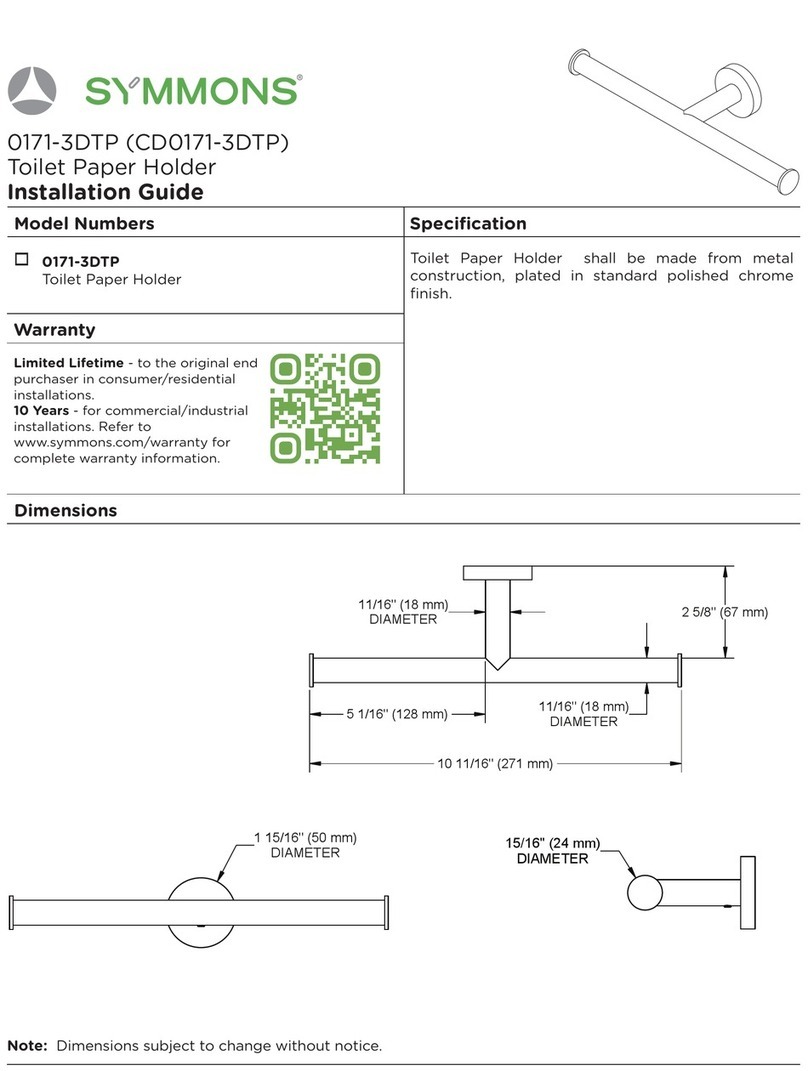 Symmons 0171-3DTP User manual