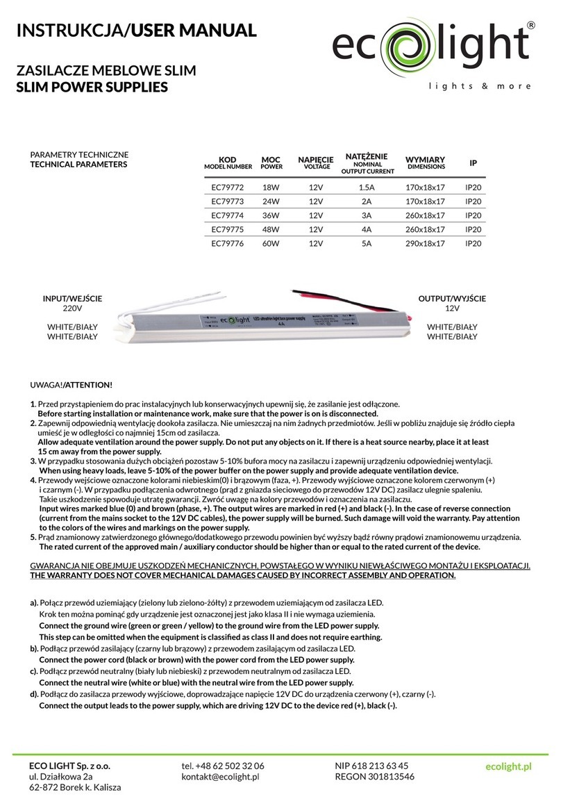 ecolight EC79772 user manual