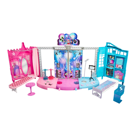 Mattel Barbie Rock 'N Royals Transforming Stage User manual