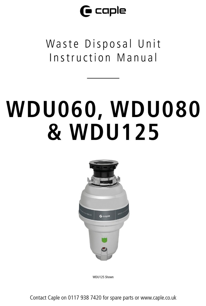 Caple WDU060 instruction manual Caple WDU060 instruction manual