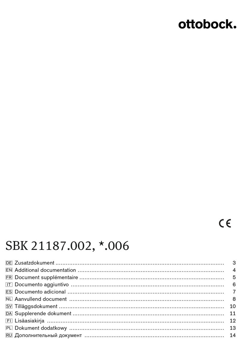 Otto Bock SBK 21187 006 Series manual