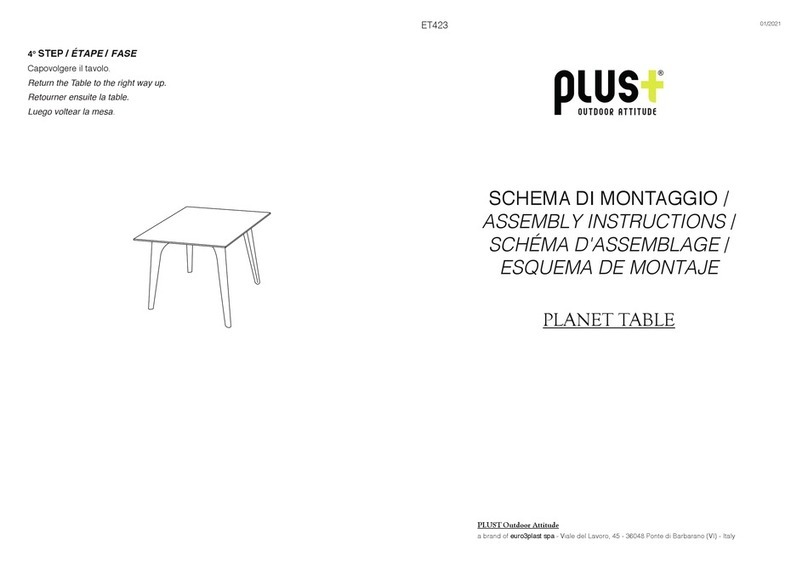Plust PLANET TABLE Assembly instructions