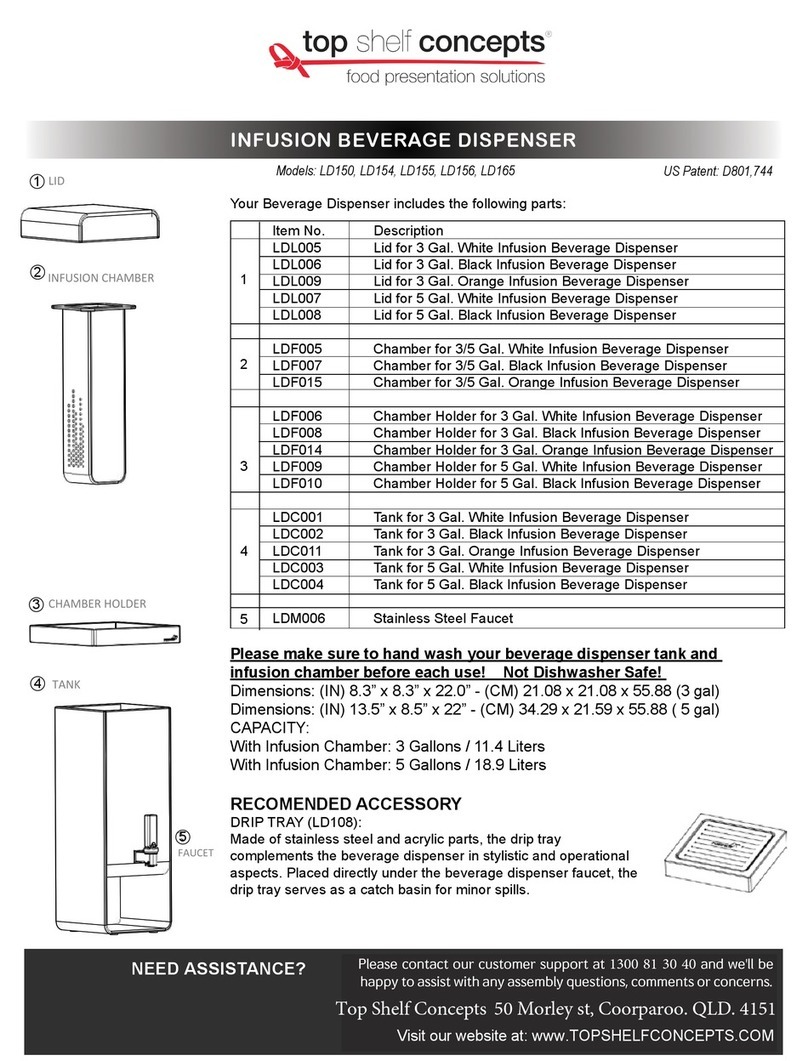 top shelf concepts LD150 User manual
