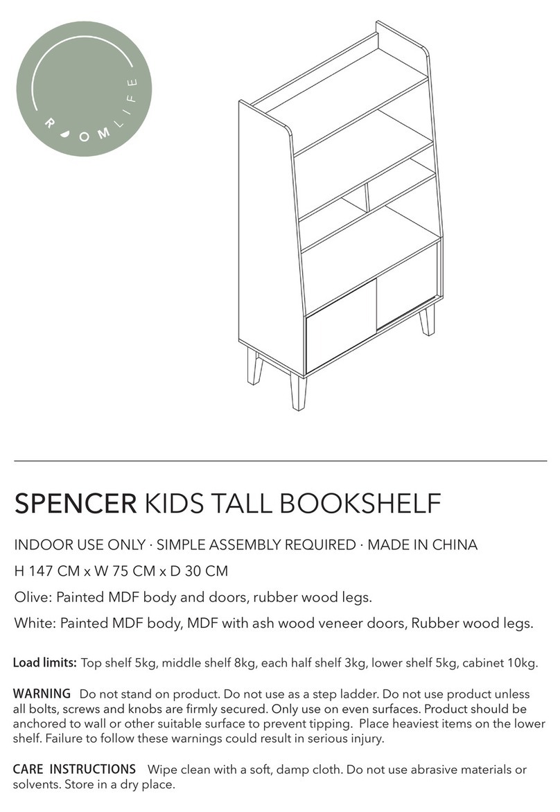 ROOMLIFE SPENCER Installation guide ROOMLIFE SPENCER Installation guide
