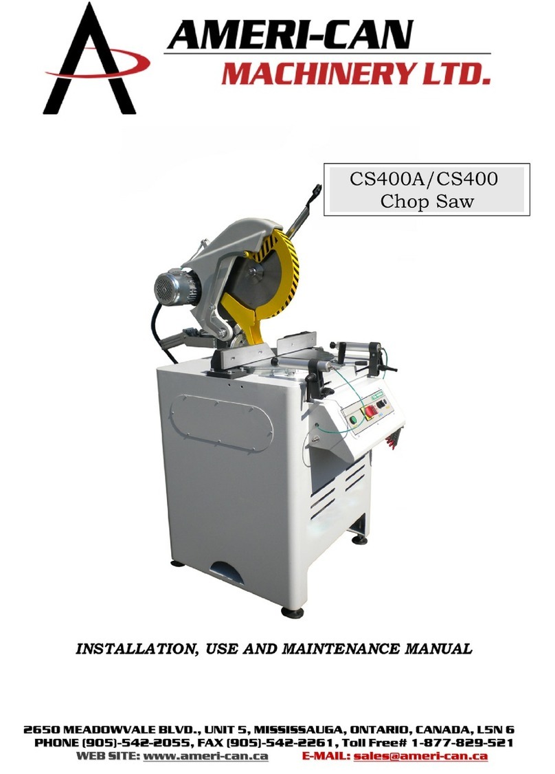 AMERI-CAN MACHINERY CS400A manual
