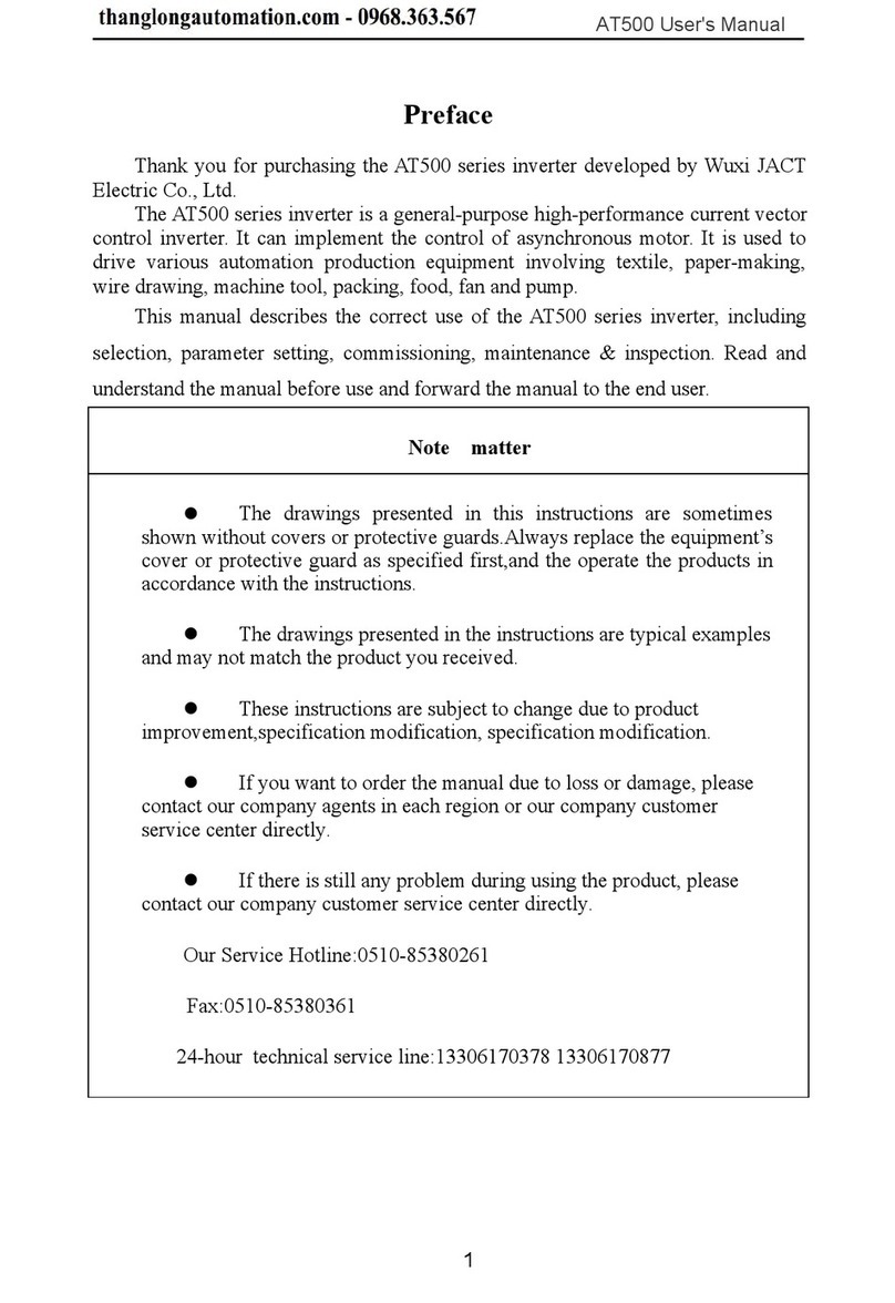 JACT AT500 Series user manual