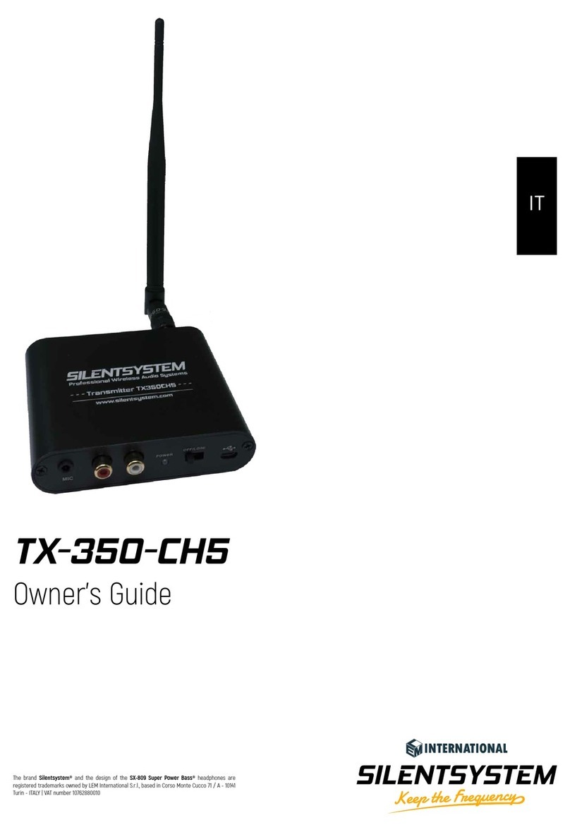 SILENTSYSTEM TX-350-CH5 owner's guide