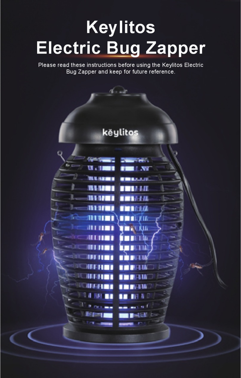 keylitos Electric Bug Zapper instructions