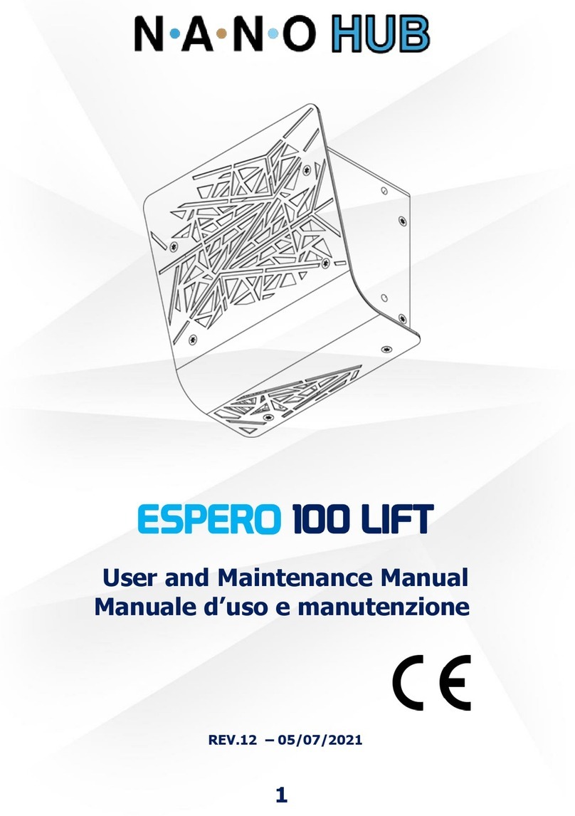 NANO HUB ESPERO 100 LIFT Operating instructions