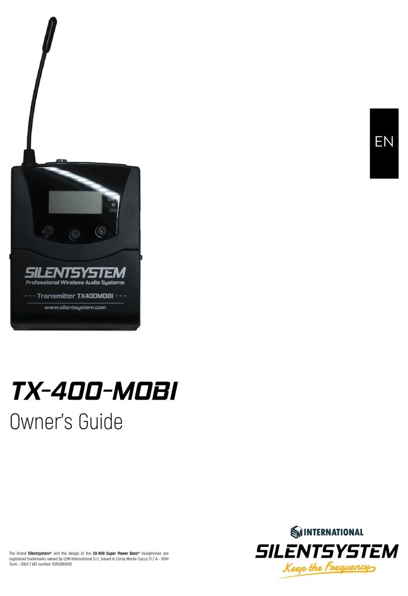 SILENTSYSTEM TX-400-MOBI owner's guide