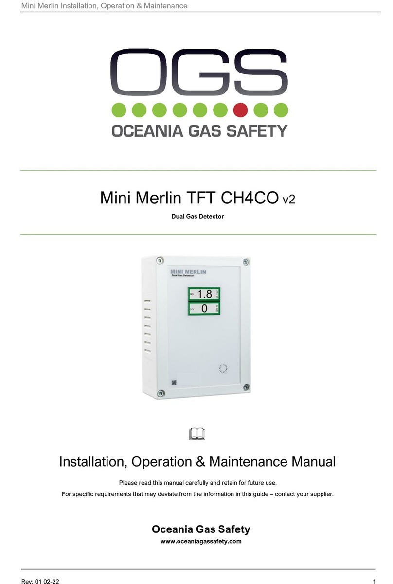 OGS Mini Merlin TFT CH4CO v2 Installation, operation & maintenance manual