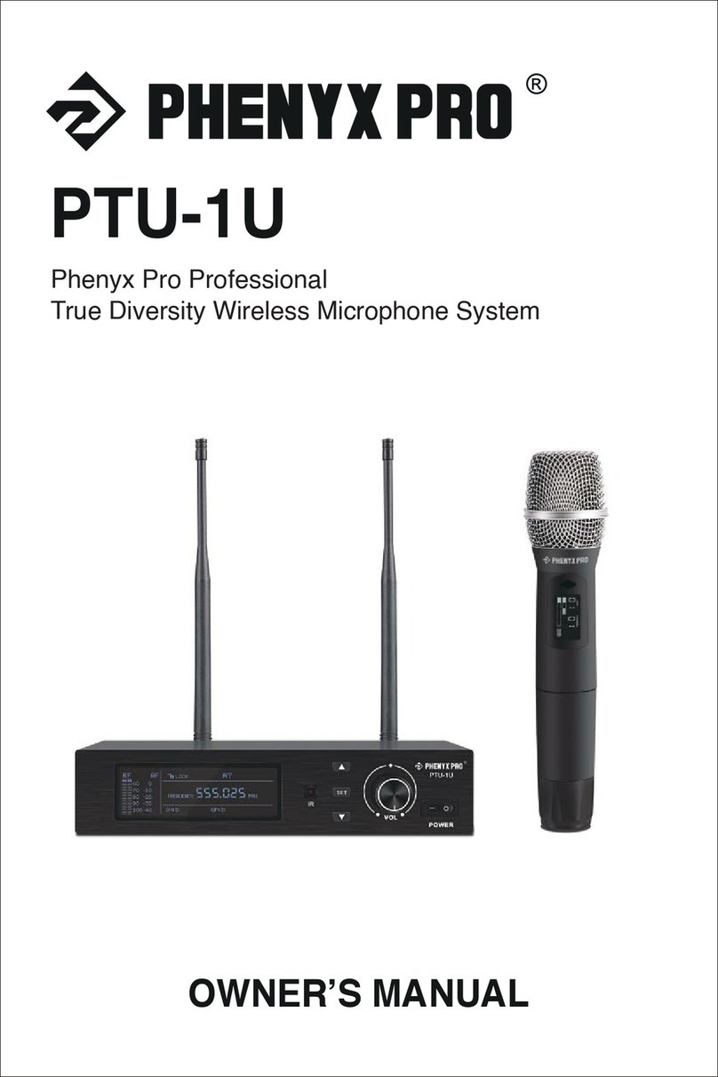 PHENYX PRO PTU-1U owner's manual