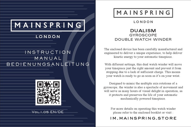 MAINSPRING DUALISM instruction manual