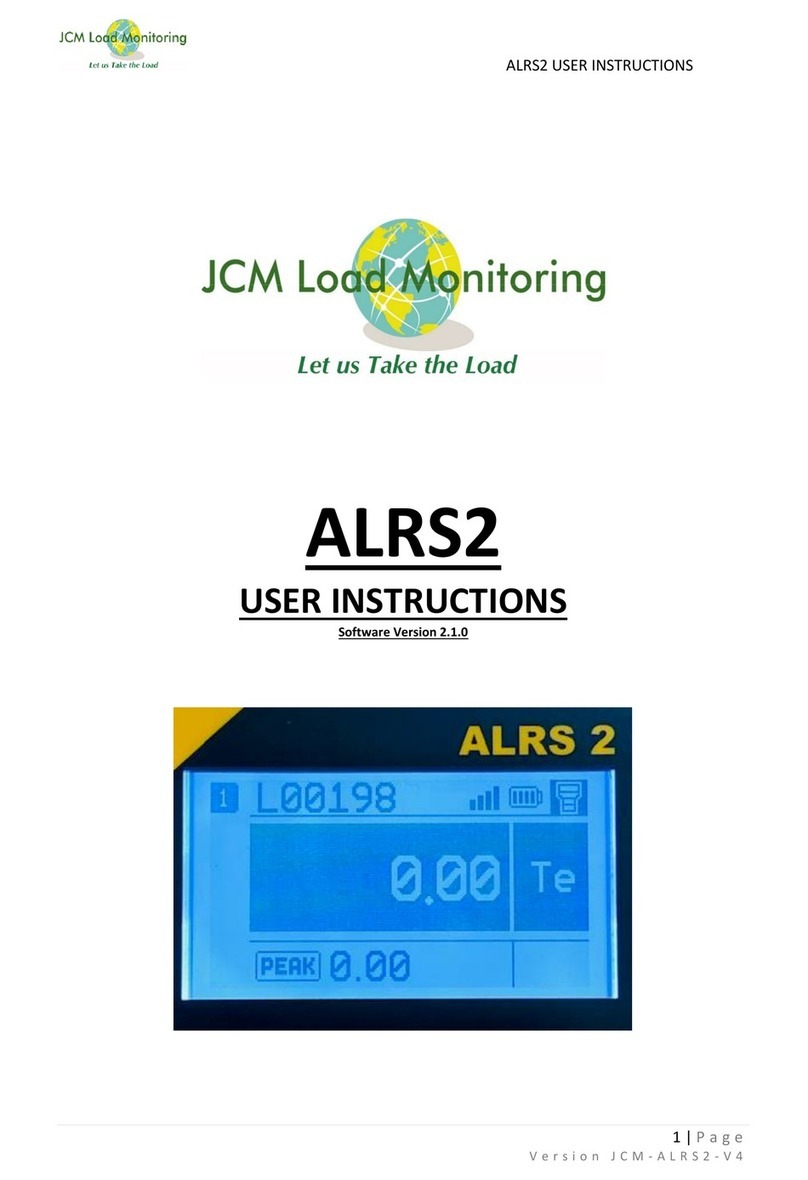 JCM Load Monitoring ALRS2 User instructions