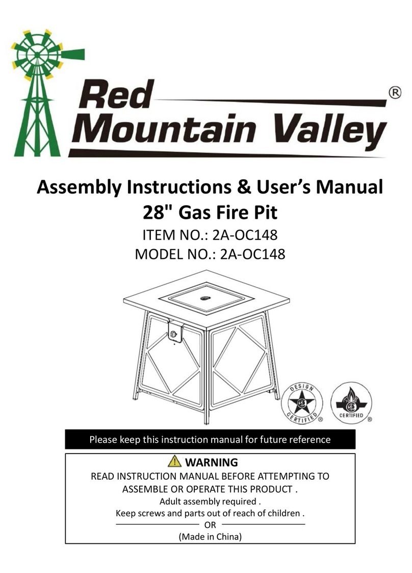 Red Mountain Valley 2A-OC148 Assembly instructions & user manual