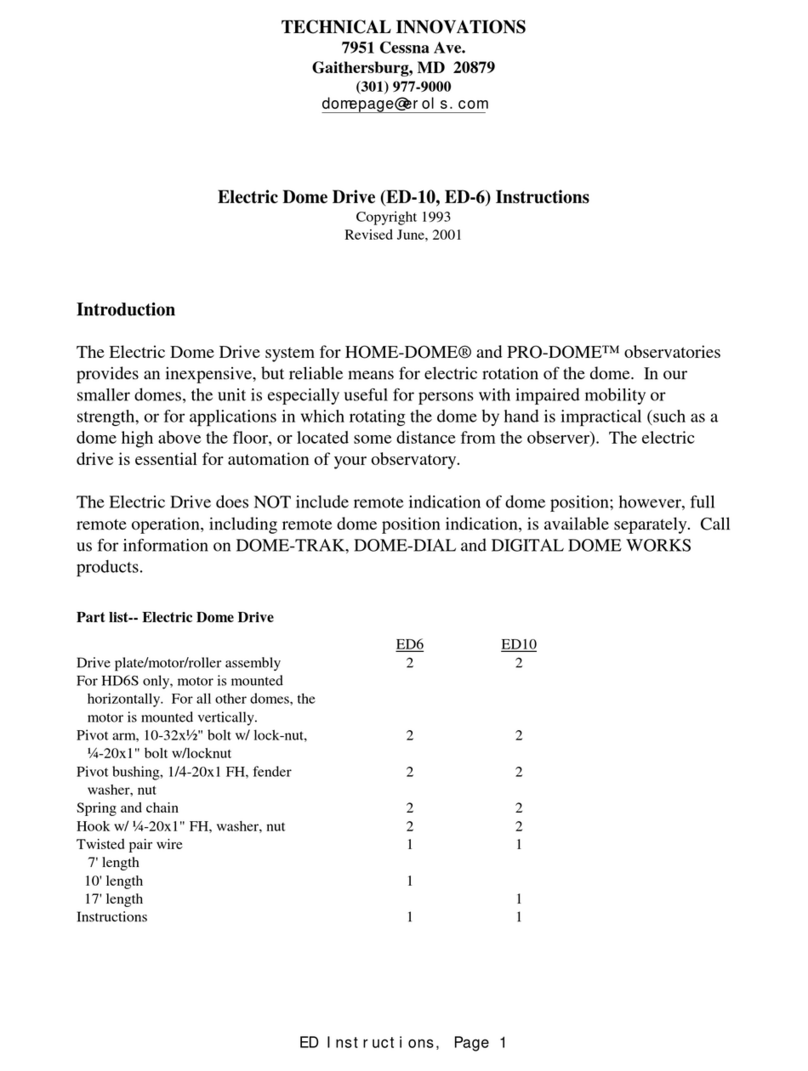 TECHNICAL INNOVATIONS ED-10 instructions TECHNICAL INNOVATIONS ED-10 instructions