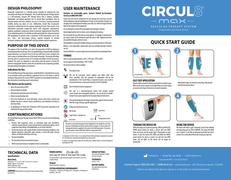 Ortho8 CIRCUL8 MAX quick start guide