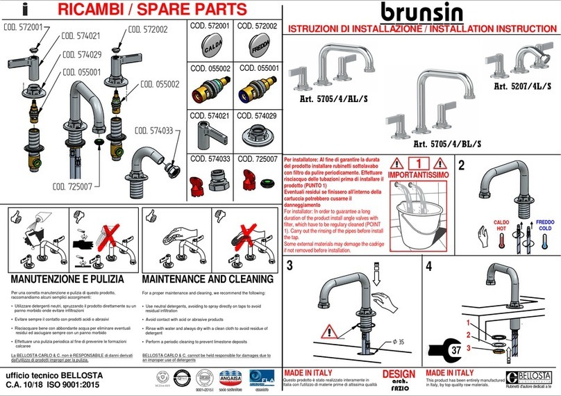 brunsin 5705/4/AL/S Installation instruction brunsin 5705/4/AL/S Installation instruction
