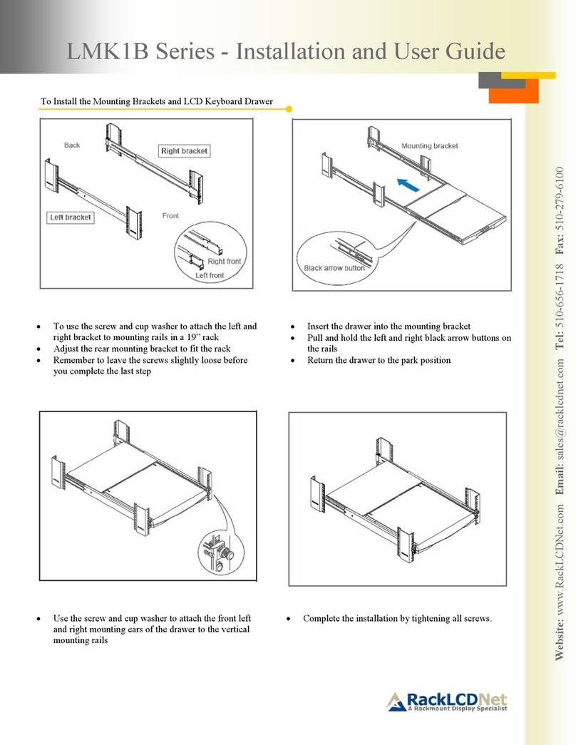 Rack LCD Net LMK1B Series Installation and user guide