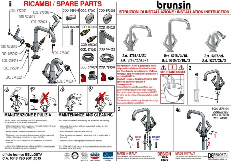 brunsin 5705/2/AL Installation instruction