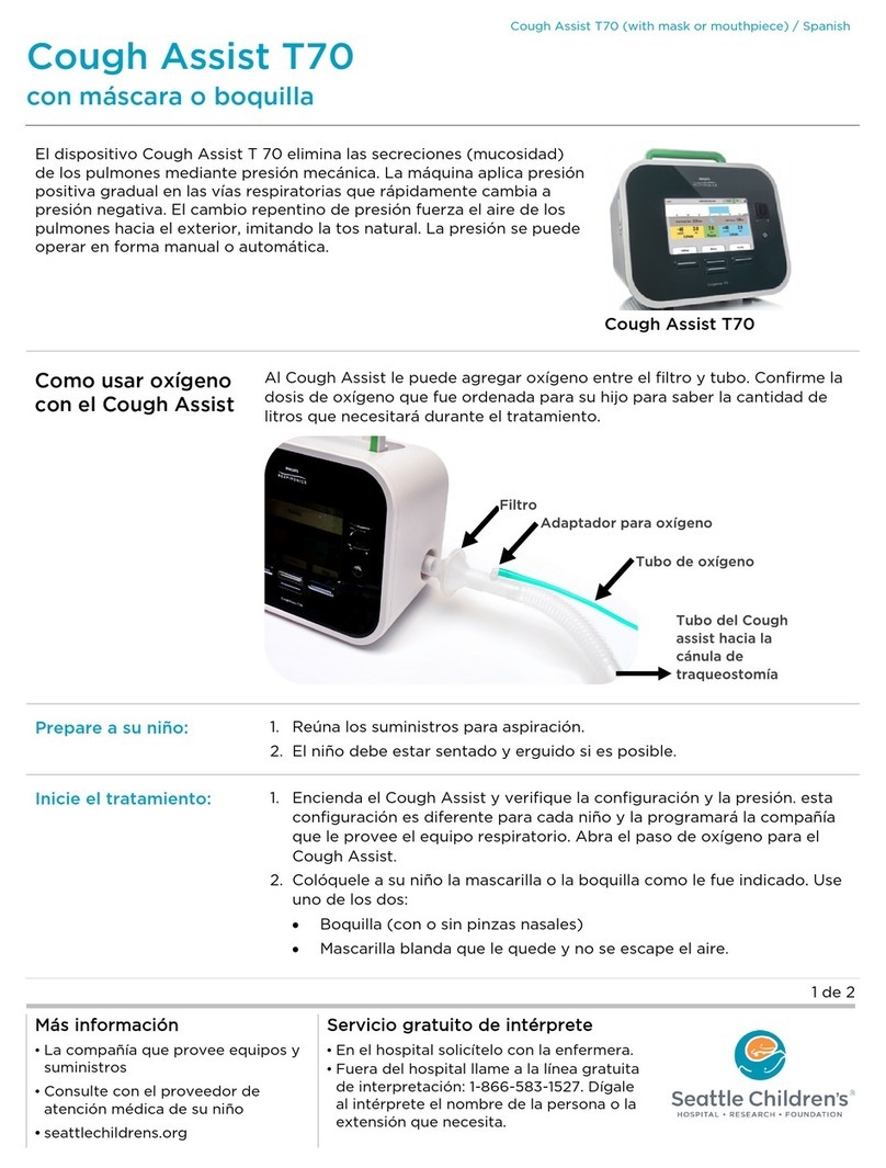 Seattle Children's Cough Assist T70 quick start guide