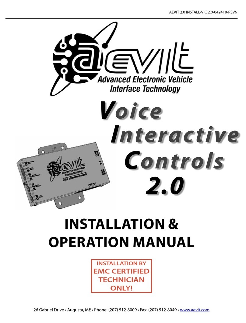 aevit VIC 2.0 Installation & operation manual aevit VIC 2.0 Installation & operation manual
