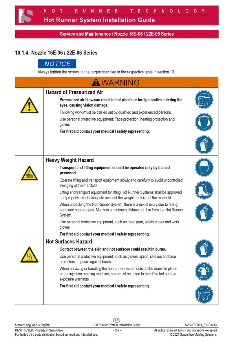 HOT RUNNER TECHNOLOGY 16E-06 Series Service and maintenance guide