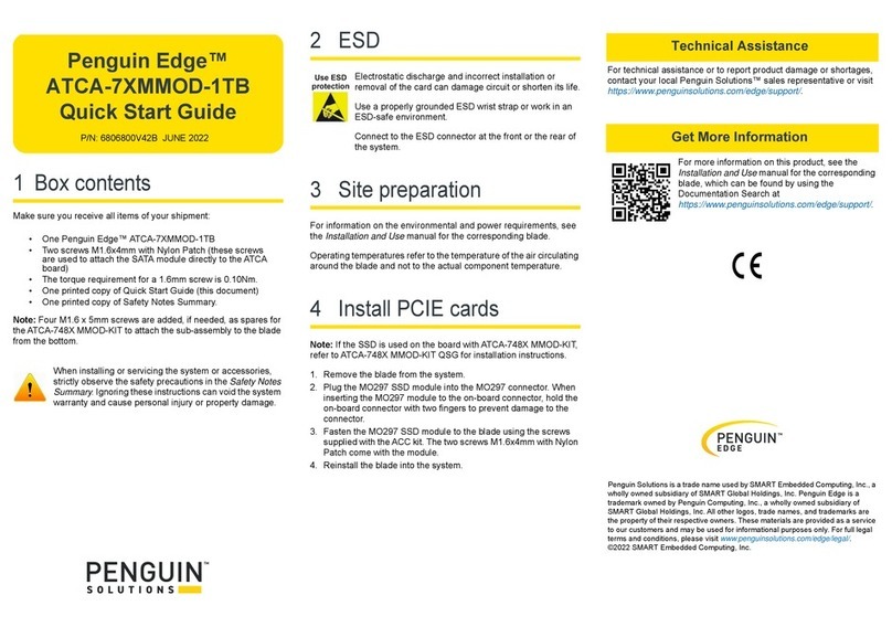 Penguin Edge ATCA-7XMMOD-1TB quick start guide