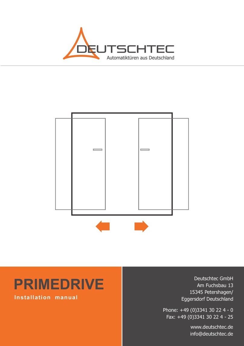DEUTSCHTEC PRIMEDRIVE installation manual